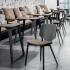Chaise de cafétéria et tabouret bois ou métal avec coque bois, gamme Nitsi - France Bureau