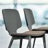 Chaise de cafétéria et tabouret bois ou métal avec coque bois, gamme Nitsi - France Bureau