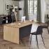 Bureau de direction avec pied panneau - GAMME NIVE - France Bureau