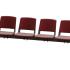Banquette tapissée 3 ou 4 places, poutre acier noir et assise moelleuse, gamme Norges Poutre - France Bureau
