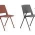 Siège d’attente polyvalent, assise tissu rembourrée et dossier plastique, structure métal, gamme Norges - France Bureau