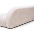Canapé d\'accueil 4 places avec coussins taupe vue de face, gamme Odiel - France Bureau