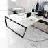 Bureau modulable open space plateau mélaminé, bureau individuel ou bench, gamme Oisans - France Bureau