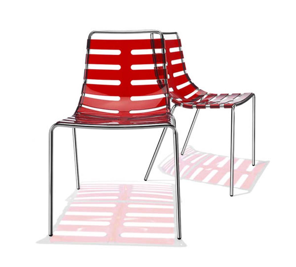 Chaise d\'accueil opaque brillante ou translucide, 4 pieds ou tabourets, gamme Orelle - France Bureau