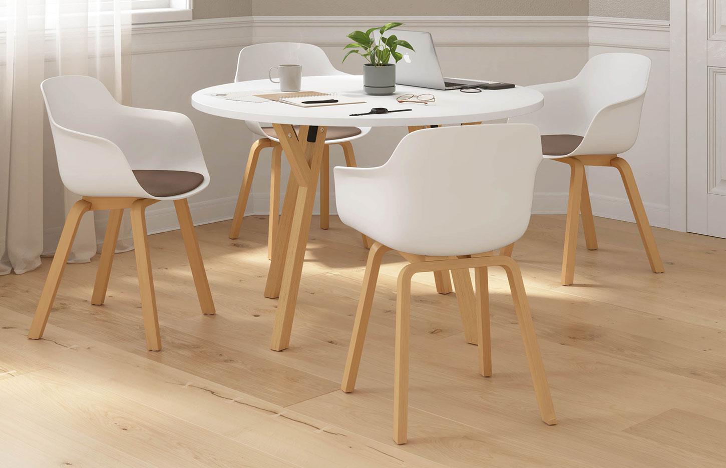 Chaise d\'accueil avec monocoque en polypropylène, gamme Ortega - France bureau