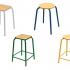 Chaise scolaire 4 pieds ou sur roulettes ou tabouret, gamme Pascal - France Bureau