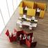 Cloison amovible bureau avec canapé table trapèze et table basse, gamme Pico Play - France Bureau