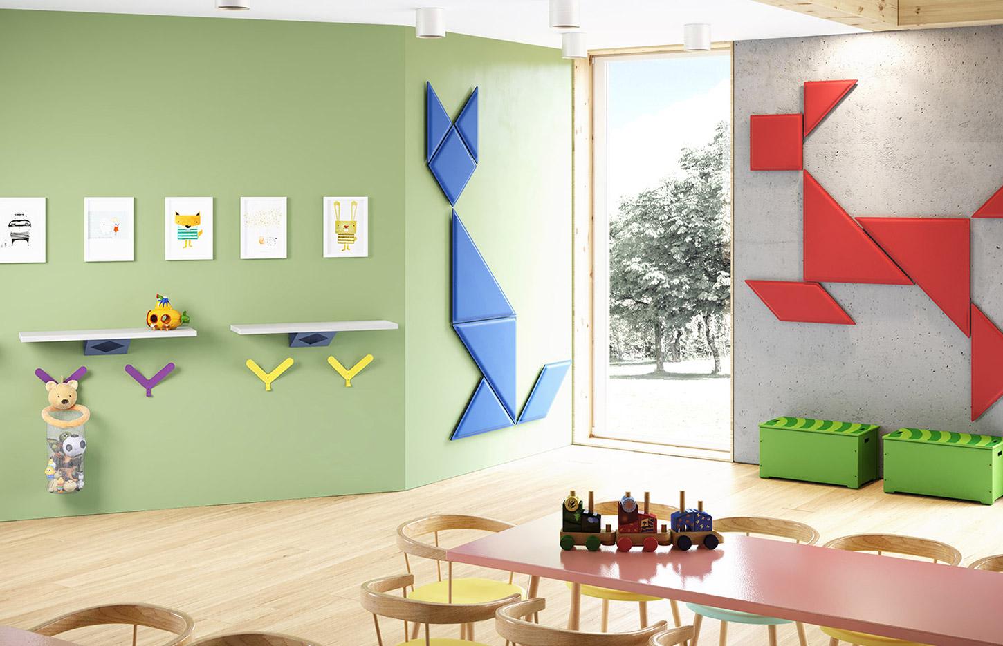 Dalle acoustique fixe, ventouse ou suspendu, mousse fibre de verre, gamme Pico Wall - France Bureau