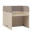 Bureau call center en face a face mélaminé avec tissu, gamme Picot Call Center - France Bureau