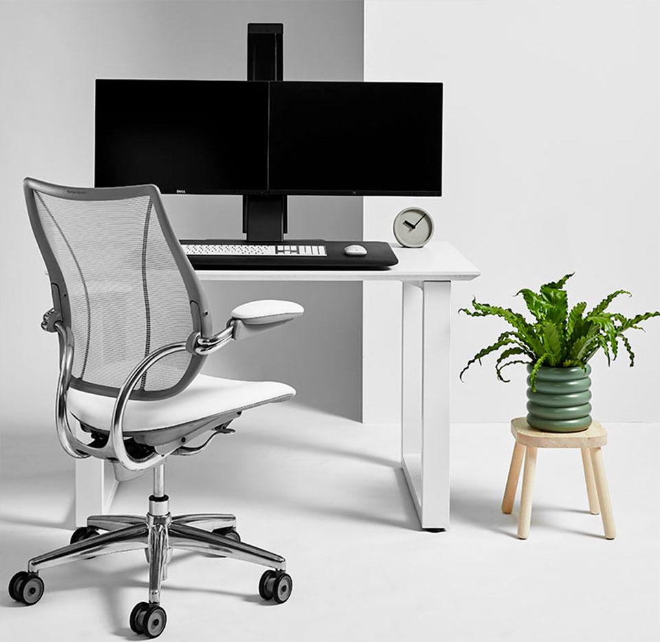 Support écran PC fixation 1 ou 2 écrans, rotation à 180°, gamme Quickstand - France Bureau