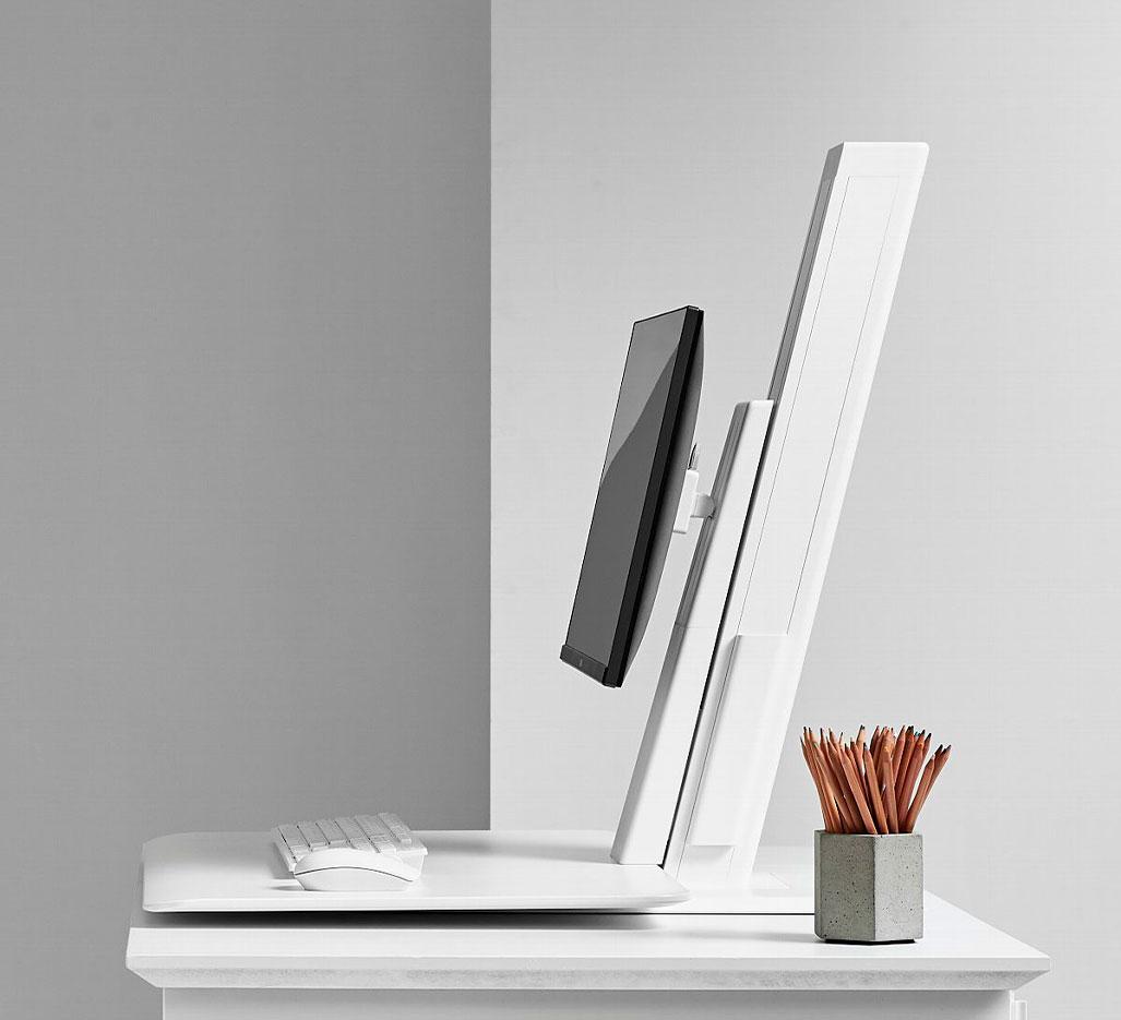Support écran PC fixation 1 ou 2 écrans, rotation à 180°, gamme Quickstand - France Bureau