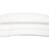 Canapé d\'accueil 3 places en similicuir blanc pour espace de réception, gamme Restanca - France Bureau