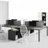 Bureau modulable open-space individuel ou bench avec plateau mélaminé, gamme Roc - France Bureau