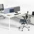 Bureau modulable open-space individuel ou bench avec plateau mélaminé, gamme Roc - France Bureau