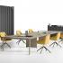 Bureau modulable open-space individuel ou bench avec plateau mélaminé, gamme Roc - France Bureau