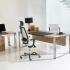 Bureau de direction pieds arches, chants arrondis, gamme Royo - France Bureau