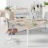 Bureau open-space bench face à face rangements, gamme Ruby open-space - France bureau