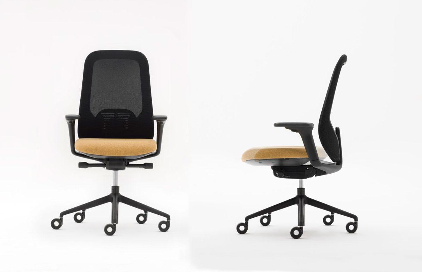 Siège opératif avec accoudoirs 4D, translation d\'assise et soutien lombaire réglable - Gamme Sabor - France Bureau	