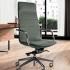 Fauteuil de direction tissu similicuir cuir accoudoirs fixes, gamme Salinas - France Bureau