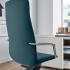 Fauteuil de direction tissu similicuir cuir accoudoirs fixes, gamme Salinas - France Bureau