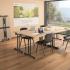 Table pliante et empilable avec plateau mélaminé et structure en I - Gamme Sambuy - France Bureau