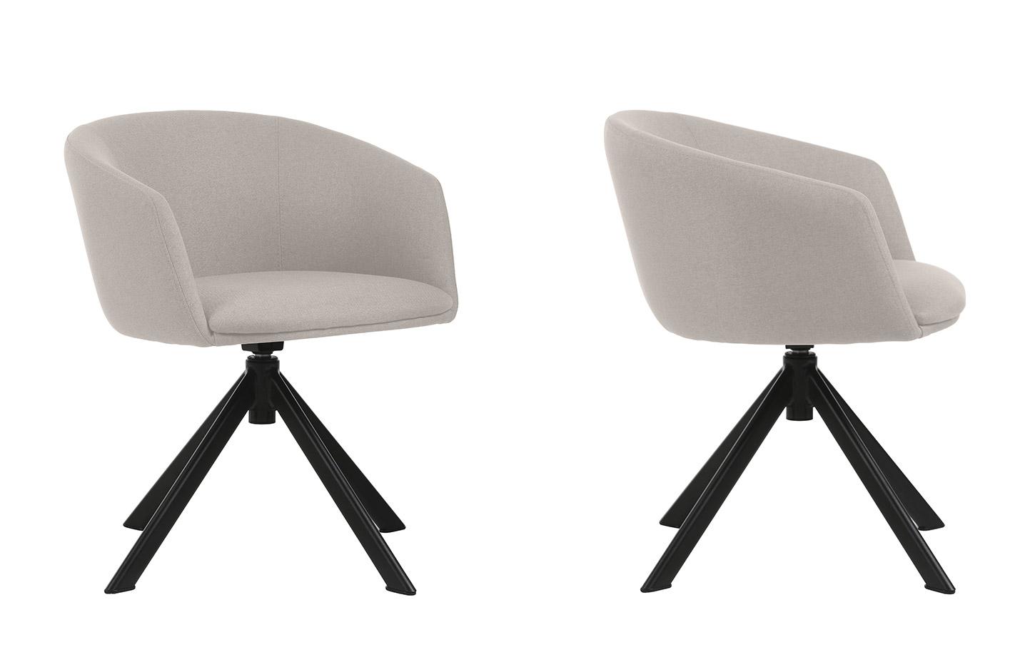 Fauteuil de réunion avec base pyramidale sur patin ou base 5 branches sur roulettes, assise et dossier rembourrés - Gamme Samsari Meet - France Bureau