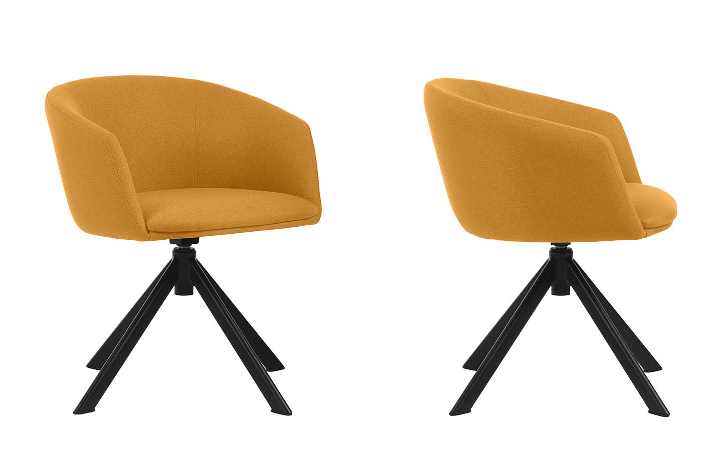 Fauteuil de réunion avec base pyramidale sur patin ou base 5 branches sur roulettes, assise et dossier rembourrés - Gamme Samsari Meet - France Bureau