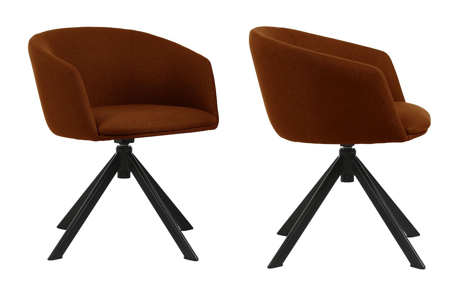 Fauteuil de réunion avec base pyramidale sur patin ou base 5 branches sur roulettes, assise et dossier rembourrés - Gamme Samsari Meet - France Bureau