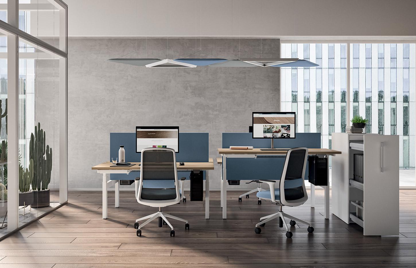 Siège de bureau ergonomique structure noire ou blanche soutien lombaire, gamme Sanford - France Bureau