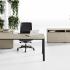 Bureau modulable open space individuel ou bench avec appui sur meuble, gamme Santis - France Bureau