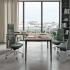 Fauteuil de direction laine ou similicuir, moyen ou haut dossier, gamme Sao - France Bureau