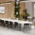Table de cafétéria, classique ou haute, 4 pieds ou pied tulipe, Fabrication Française, gamme Sasso - France Bureau