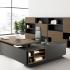 Bureau de direction sur caisson ou retour meuble, gamme Savio - France Bureau