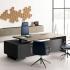 Bureau de direction sur caisson ou retour meuble, gamme Savio - France Bureau