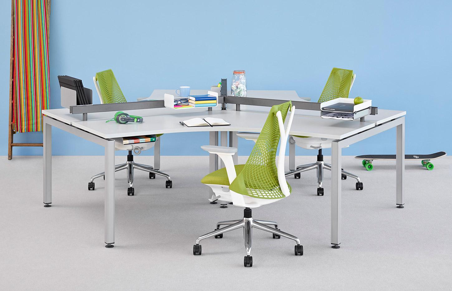 Siège de bureau ergonomique limiteur de bascule et profondeur d\'assise réglable, gamme Sayl - France Bureau