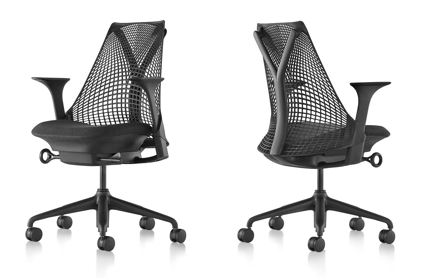 Siège de bureau ergonomique limiteur de bascule et profondeur d\'assise réglable, gamme Sayl - France Bureau