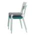 Chaise polyvalente empllable en polypropylène avec assise en tissu polyester - Gamme Scorno - France Bureau	