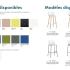 Différents modèles et coloris  tabouret, lounge, piétement bois métallique ou roulettes - gamme Shuffleis1 Interstuhl - france bureau