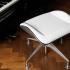 Fauteuil de direction par Interstuhl en acier blanc ou aluminium, gamme Silver, mobilier de bureau France