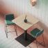 Table haute mange debout rond ou carrée en mélaminé, gamme Soala haute - France Bureau