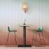 Table haute mange debout rond ou carrée en mélaminé, gamme Soala haute - France Bureau