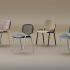 Chaise visiteur rembourré ou résille, similicuir ou tissu, gamme Som - France Bureau