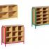 Table scolaire, armoire de 4 à 32 casiers en hêtre naturel, Fabrication Française, gamme Sureau - France Bureau