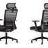 Siège de bureau ergonomique dossier résille avec têtière, gamme Symi - France Bureau