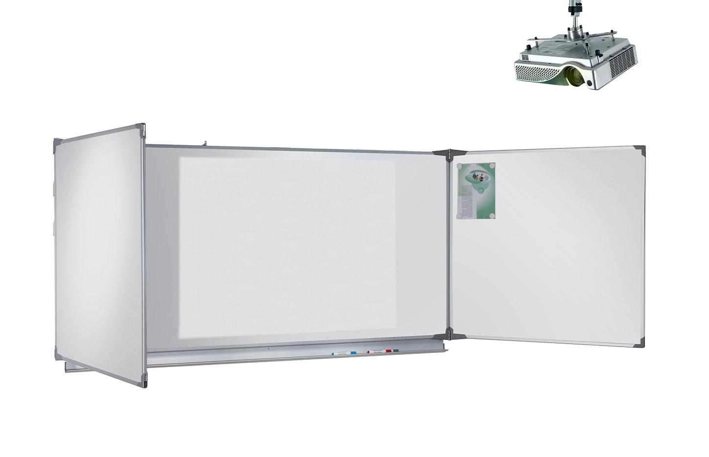 Tableau blanc semi-mat, triptyque ou rectangulaire écriture et vidéoprojection, gamme Tableau Blanc Semi-Mat - France Bureau