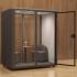 Cabine acoustique Tablium 2 places pour réunions et échanges confidentiels en bureau, gamme Tablium - France Bureau