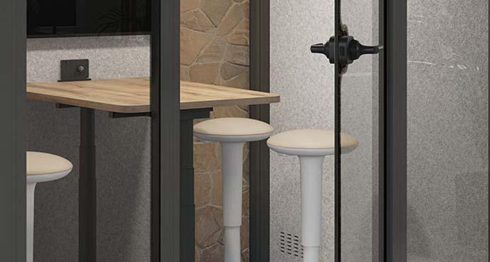 Déclinaisons & tarifs Tablium 4 places Cabine acoustique