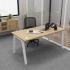 Bureau open-space piétement trapèze en métal, Fabrication Française, gamme Taconnaz - France Bureau