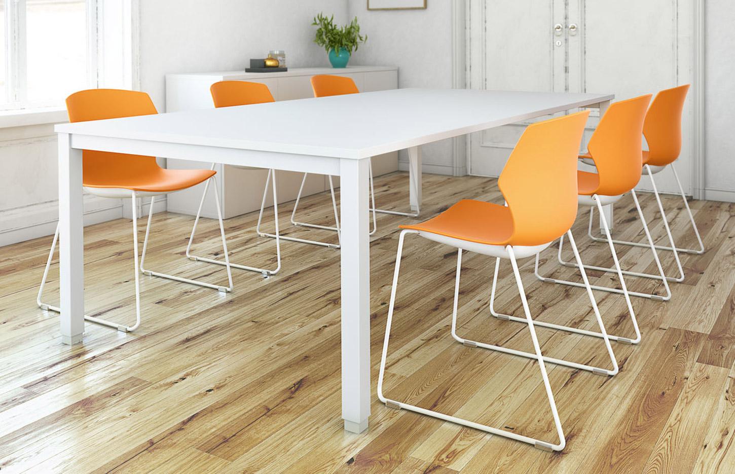 Chaises de collectivité en polypropylène ou tissu , gamme Tage - France Bureau