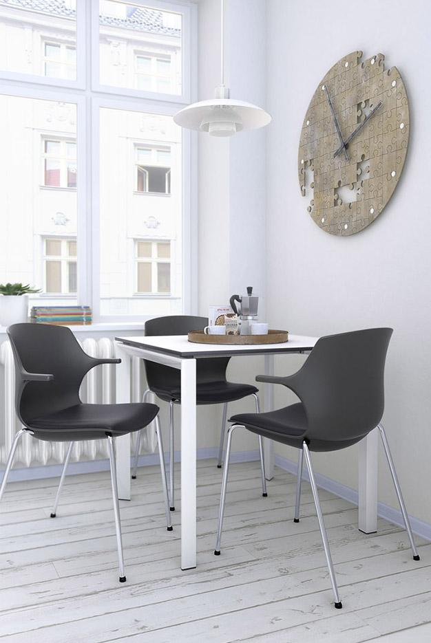 Chaises de collectivité en polypropylène ou tissu , gamme Tage - France Bureau